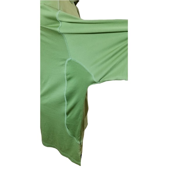 Adidas ClimaCool Men's Golf Polo Green Collar, Button Up Short Sleeve Sz XXL - Picture 5 of 6
